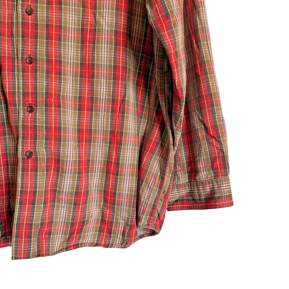 LL Bean Sz XLT Plaid Button Down Shirt‎ Outdoor Cabincore Preppy - Picture 4 of 16